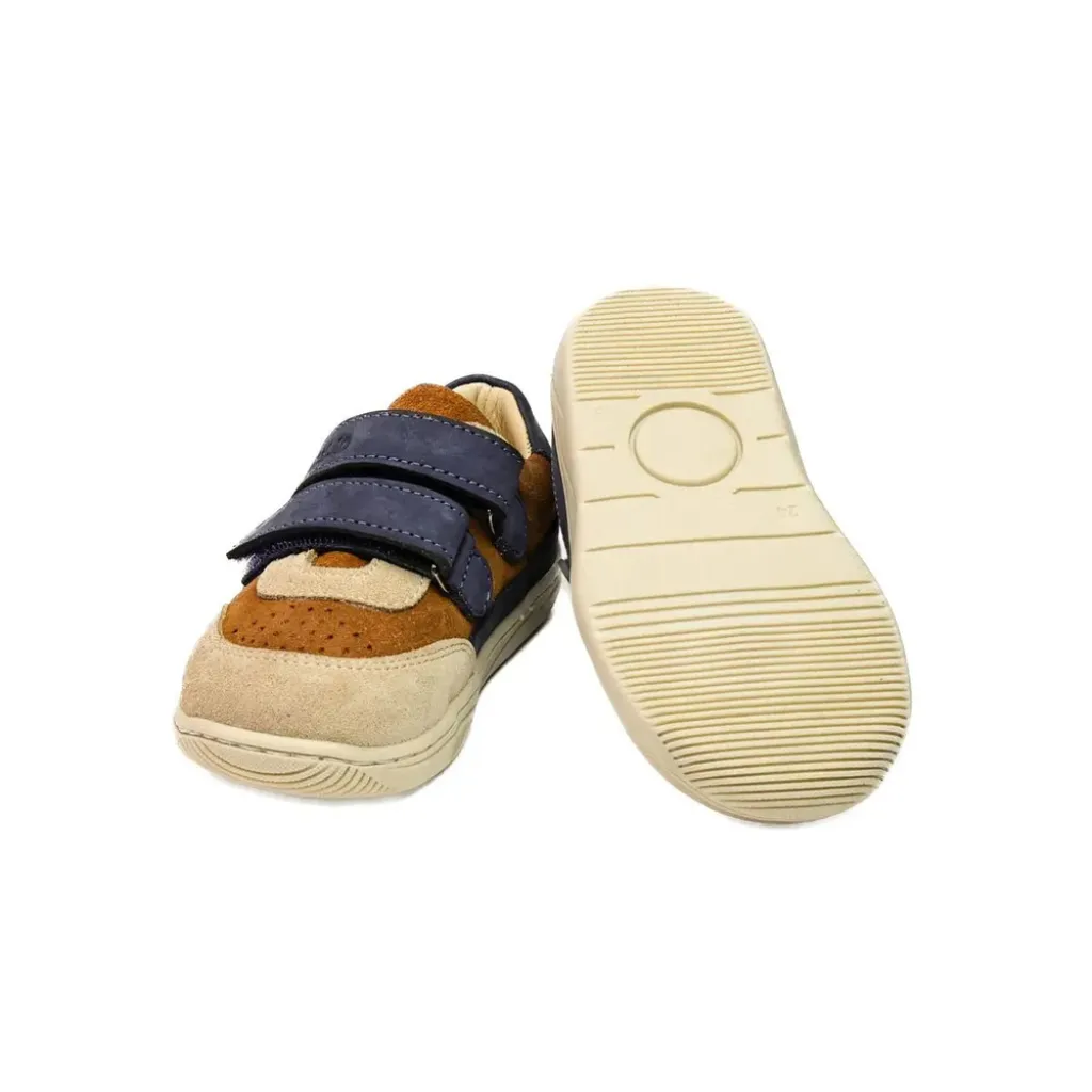 Профилактические кеды для мальчика Theo Leo LEO-3479 TAN, рыжий/синий