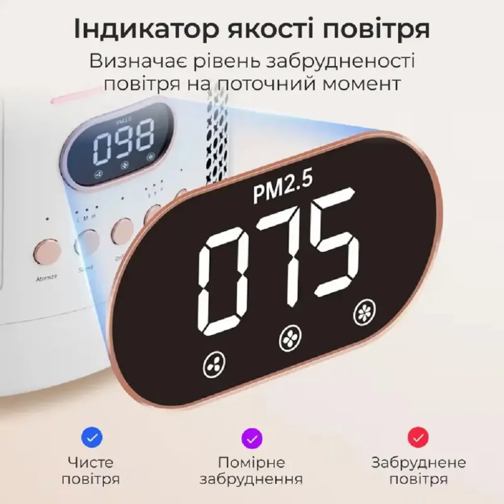 Очищувач повітря 3-в-1 Doctor-101 Omphal зі зволожувачем повітря та УФ-лампою Очищувач повітря 3-в-1 Doctor-101 Omphal зі зволожувачем повітря та УФ-лампою