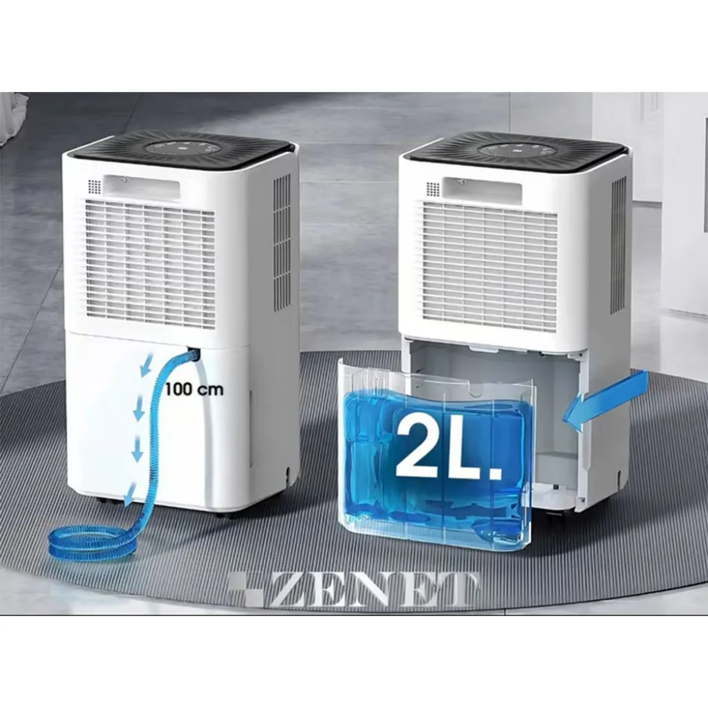 Потужний осушувач повітря Zenet ZET-203 для приміщень до 40 кв. м, білий Потужний осушувач повітря Zenet ZET-203 для приміщень до 40 кв. м, білий