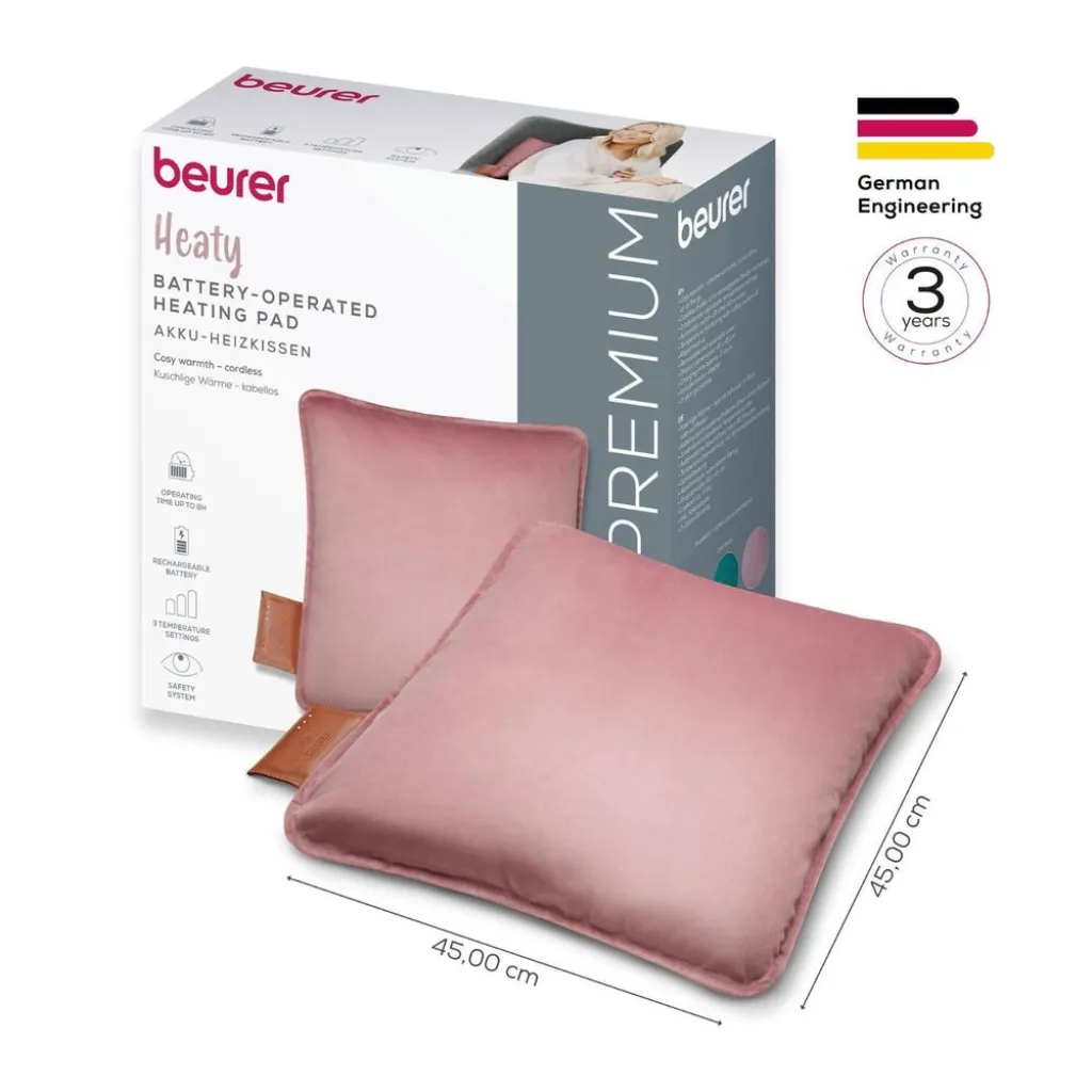 Электрическая грелка аккамуляторная Beurer HK 77 Heaty Blush-rose
