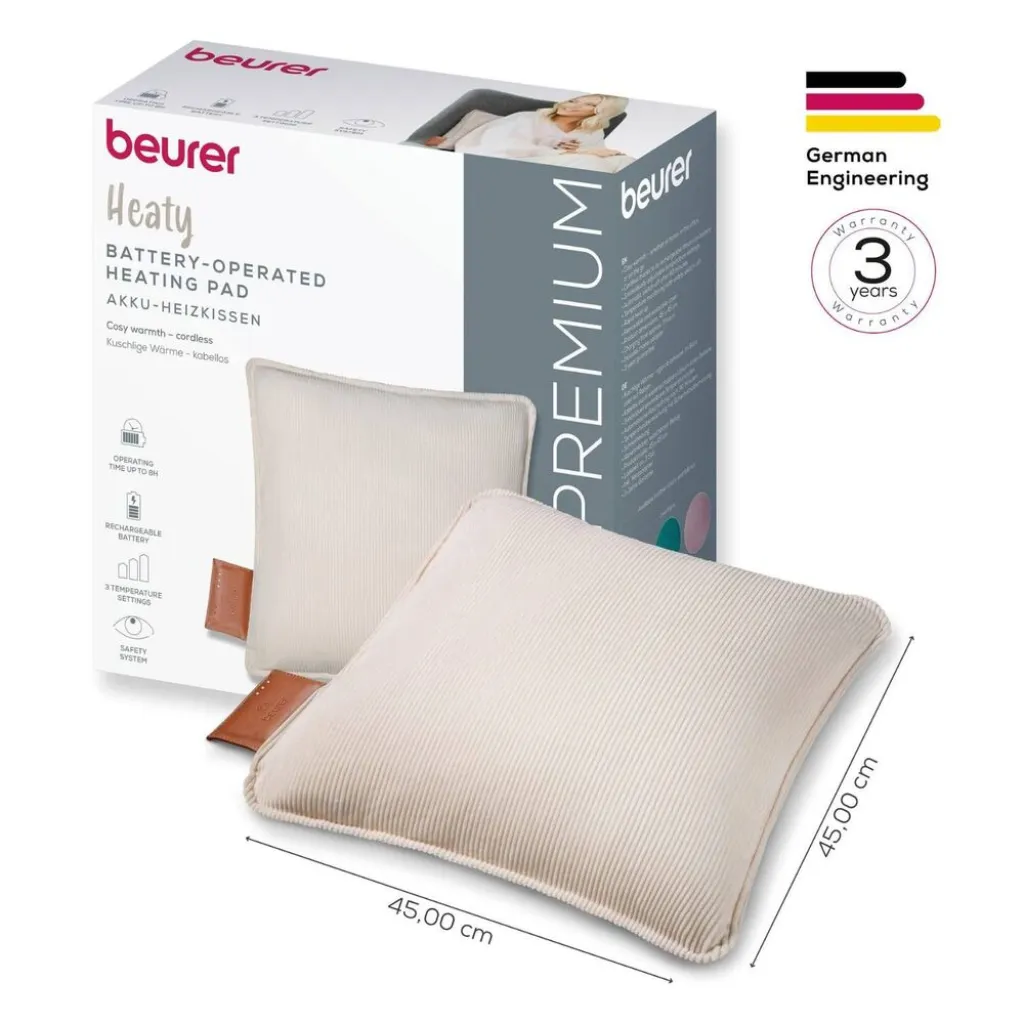 Электрическая грелка аккамуляторная Beurer HK 77 Heaty Cashmere-creme