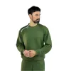 Адаптивный мужской костюм (свитшот+штаны) на молниях Plus plus, хаки - Фото№6