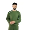 Адаптивный мужской костюм (свитшот+штаны) на молниях Plus plus, хаки - Фото№7