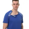 Адаптивна чоловіча футболка для хіміотерапії Plus plus, синій - Фото№5