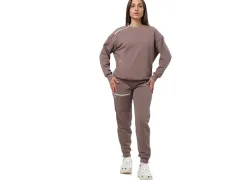 Адаптивный женский костюм (свитшот+штаны) на молниях Plus plus, мокка-мусс Адаптивный женский костюм (свитшот+штаны) на молниях Plus plus, мокка-мусс