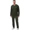 Адаптивный мужской свитшот из плотного футера на липучках Plus plus, хаки - Фото№4