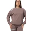 Адаптивный женский свитшот из плотного футера на молниях Plus plus, мокка-мусс - Фото№4
