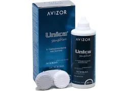 Розчин по догляду за контактними лінзами Avizor Unica sensitive, 350 мл Розчин по догляду за контактними лінзами Avizor Unica sensitive, 350 мл