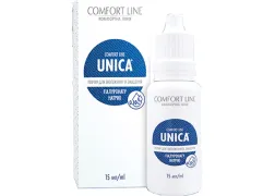 Зволожуючі краплі для очей з 0,10% гіалуронату натрію Avizor Unica Comfort Line, 15 мл Зволожуючі краплі для очей з 0,10% гіалуронату натрію Avizor Unica Comfort Line, 15 мл