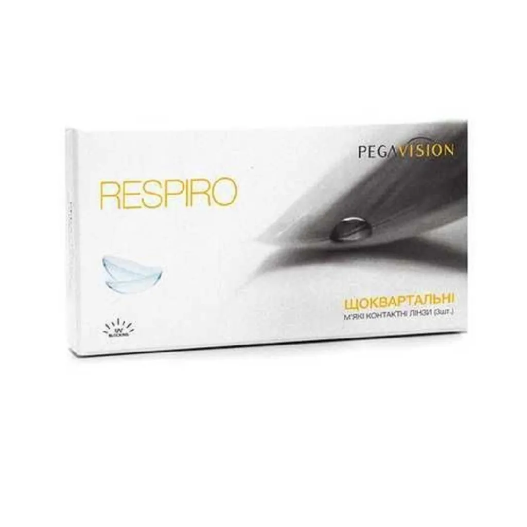 Контактні лінзи Pegavision Respiro, 4 шт Контактні лінзи Pegavision Respiro, 4 шт