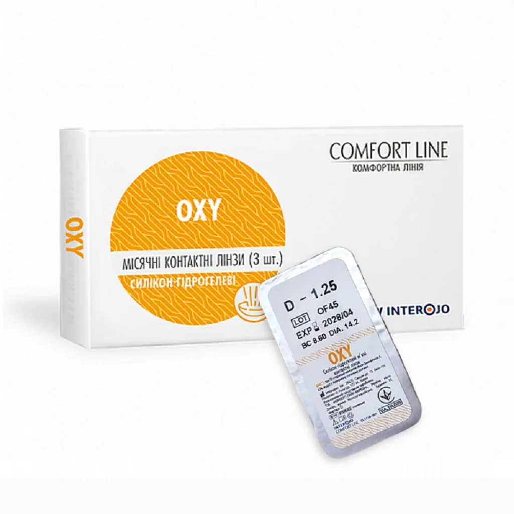 Контактні лінзи Interojo Comfort Line OXY, 4 шт Контактні лінзи Interojo Comfort Line OXY, 4 шт