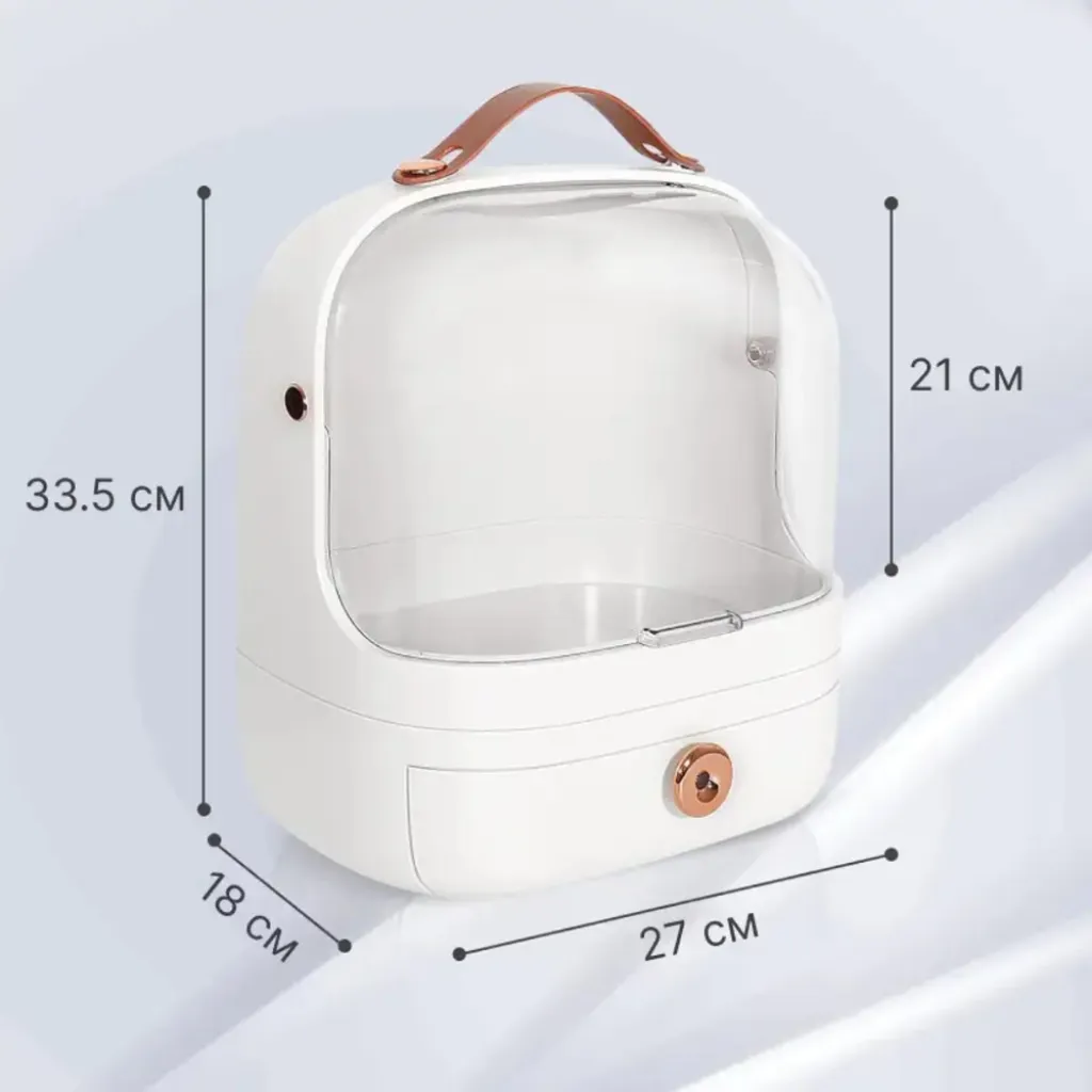 Набор органайзеров для косметики и украшений Elegance Kit, 5 шт, белый