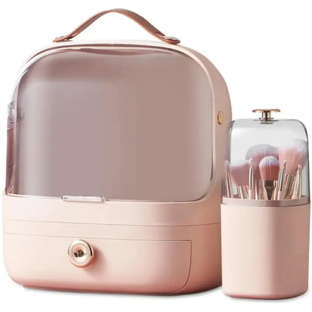 Набір органайзерів для косметики та прикрас Elegance Kit, 5 шт, рожевий Набір органайзерів для косметики та прикрас Elegance Kit, 5 шт, рожевий