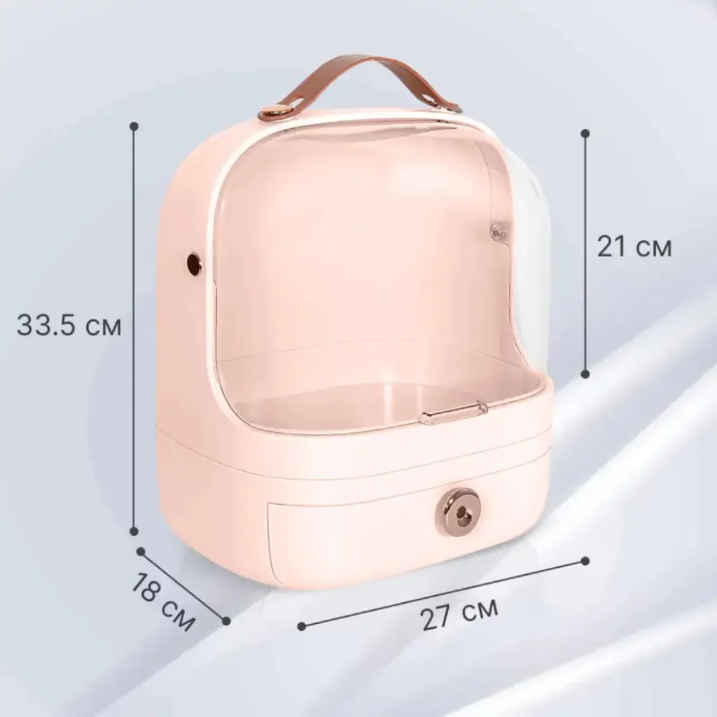 Набір органайзерів для косметики та прикрас Elegance Kit, 5 шт, рожевий Набір органайзерів для косметики та прикрас Elegance Kit, 5 шт, рожевий