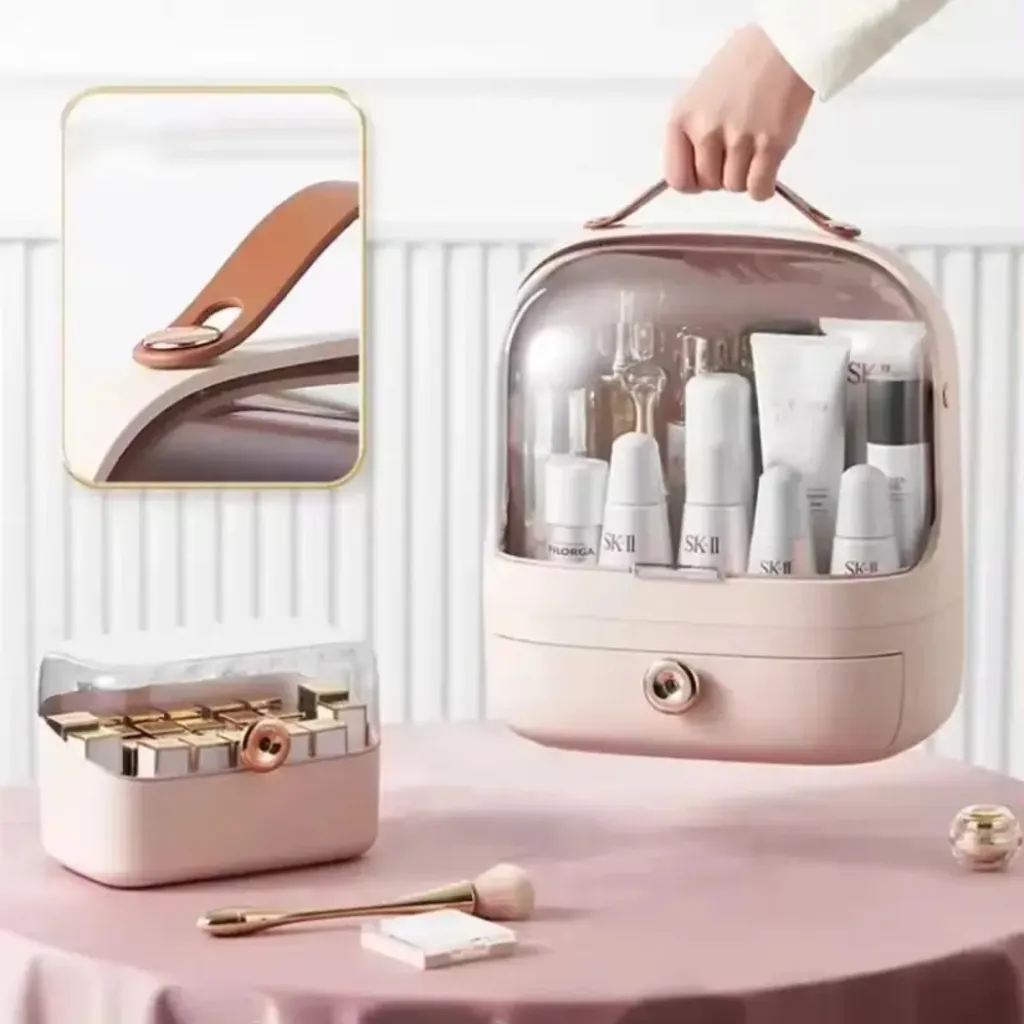 Набір органайзерів для косметики та прикрас Elegance Kit, 5 шт, рожевий Набір органайзерів для косметики та прикрас Elegance Kit, 5 шт, рожевий