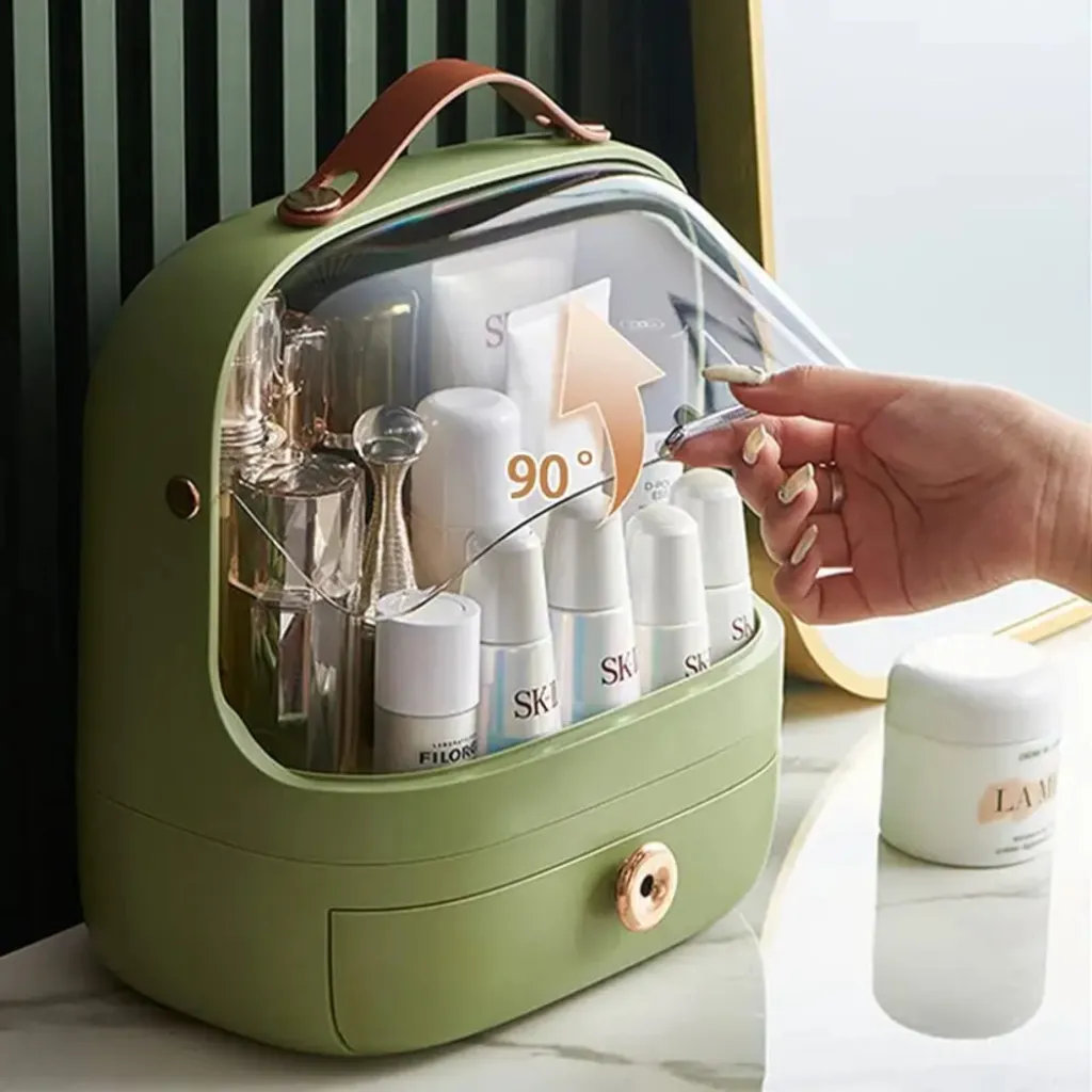 Набор органайзеров для косметики и украшений Elegance Kit, 5 шт, зеленый