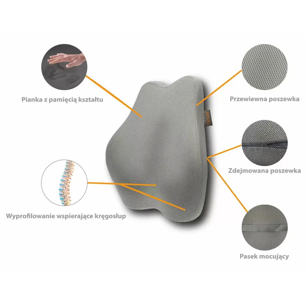 Анатомічна подушка під поясницю Qmed Shape & Rest Pillow Анатомічна подушка під поясницю Qmed Shape & Rest Pillow
