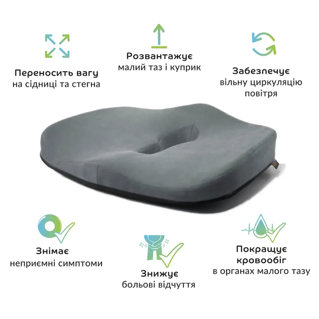 Подушка для сидения Max Comfort, графит Подушка для сидения Max Comfort, графит