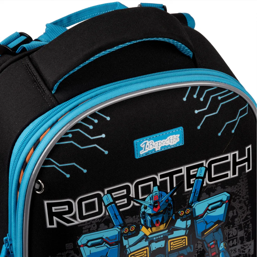 Ортопедический рюкзак каркасный 1Вересня H-29 Robotech Legends, синий Ортопедический рюкзак каркасный 1Вересня H-29 Robotech Legends, синий