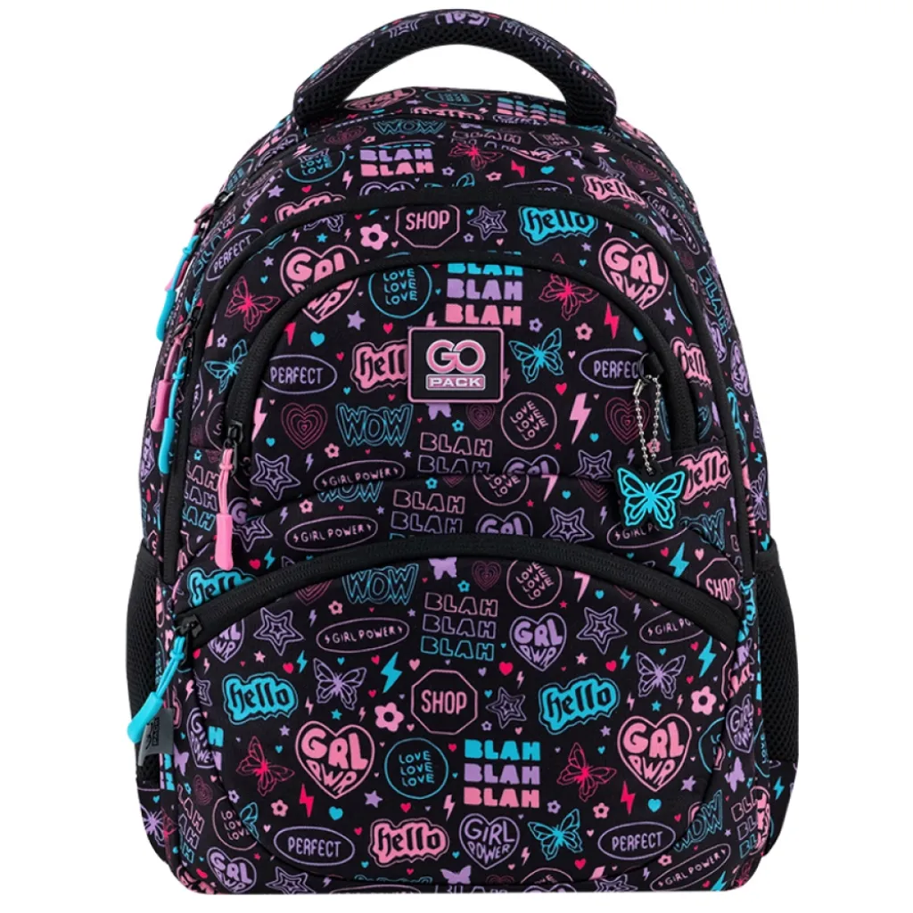 Ортопедический рюкзак школьный GoPack Education Girl Power GO25-175M-1, черный Ортопедический рюкзак школьный GoPack Education Girl Power GO25-175M-1, черный