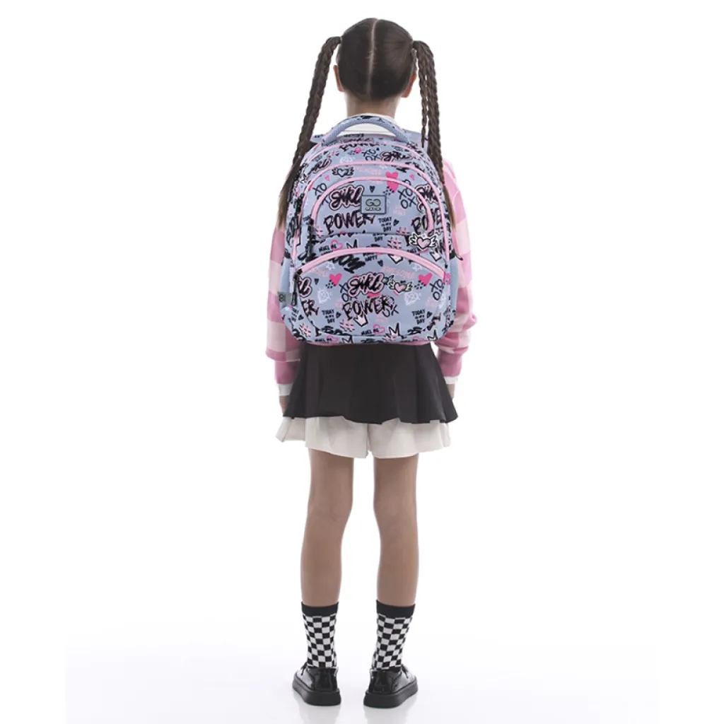 Ортопедичний рюкзак шкільний GoPack Education Awesome GO25-175M-3, сірий Ортопедичний рюкзак шкільний GoPack Education Awesome GO25-175M-3, сірий