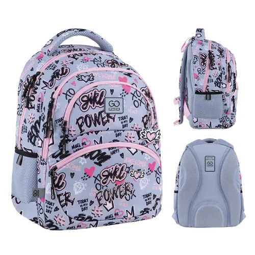 Ортопедичний рюкзак шкільний GoPack Education Awesome GO25-175M-3, сірий - Фото№1 Ортопедичний рюкзак шкільний GoPack Education Awesome GO25-175M-3, сірий - Фото№1