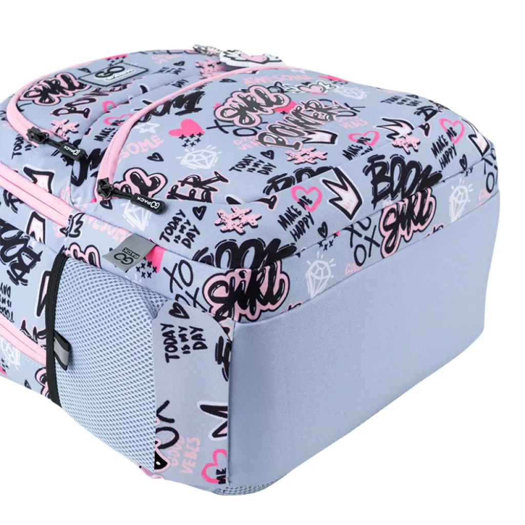 Ортопедичний рюкзак шкільний GoPack Education Awesome GO25-175M-3, сірий Ортопедичний рюкзак шкільний GoPack Education Awesome GO25-175M-3, сірий