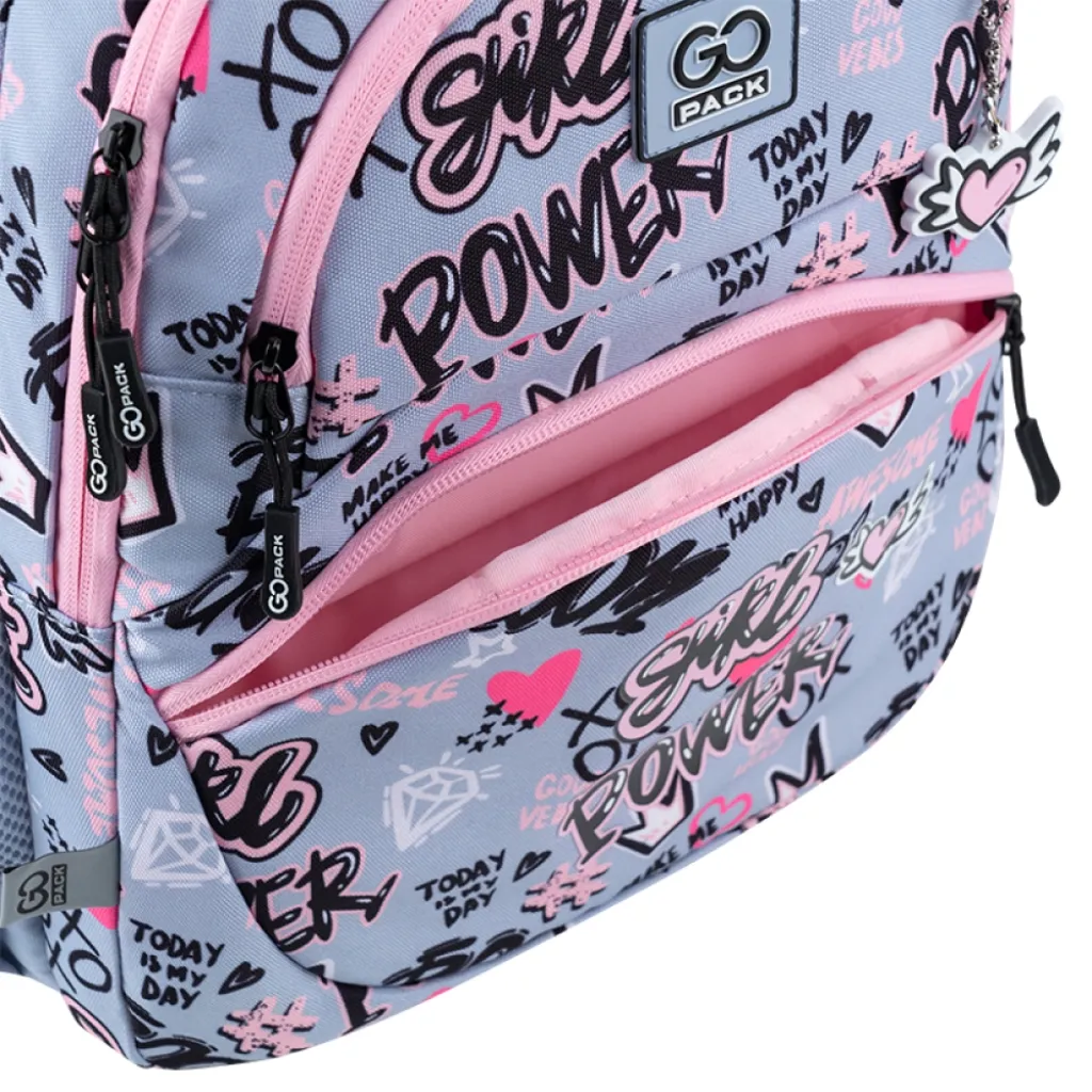 Ортопедичний рюкзак шкільний GoPack Education Awesome GO25-175M-3, сірий Ортопедичний рюкзак шкільний GoPack Education Awesome GO25-175M-3, сірий