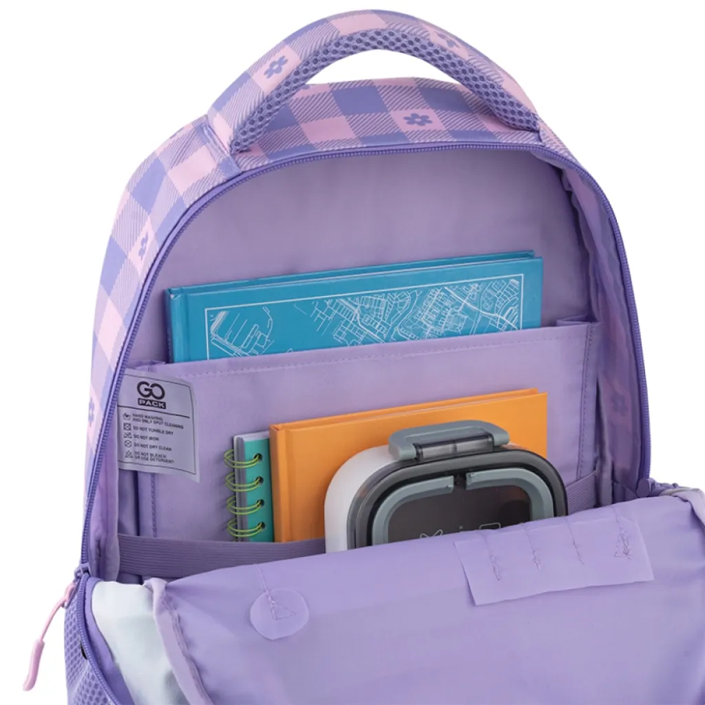 Ортопедический рюкзак школьный GoPack Education Make Today Great GO25-175M-4, лиловый Ортопедический рюкзак школьный GoPack Education Make Today Great GO25-175M-4, лиловый