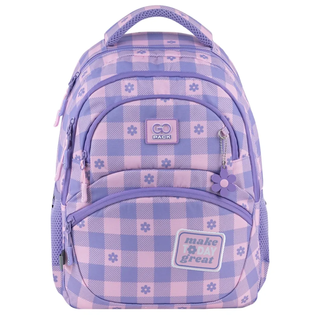 Ортопедический рюкзак школьный GoPack Education Make Today Great GO25-175M-4, лиловый Ортопедический рюкзак школьный GoPack Education Make Today Great GO25-175M-4, лиловый