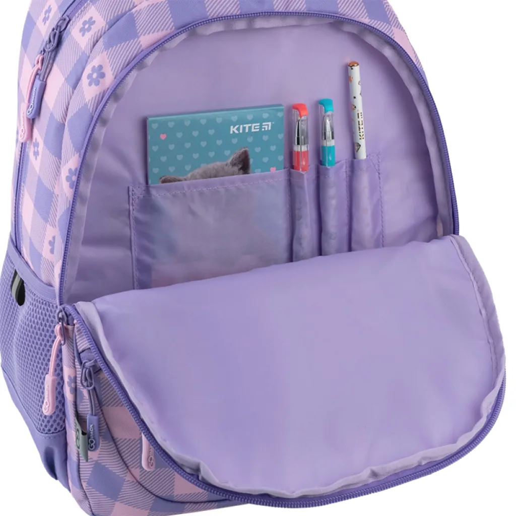 Ортопедический рюкзак школьный GoPack Education Make Today Great GO25-175M-4, лиловый Ортопедический рюкзак школьный GoPack Education Make Today Great GO25-175M-4, лиловый