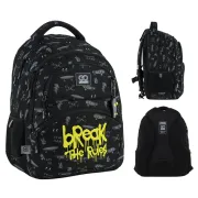 Ортопедичний рюкзак шкільний GoPack Education Break The Rules GO25-175M-6, чорний Ортопедичний рюкзак шкільний GoPack Education Break The Rules GO25-175M-6, чорний