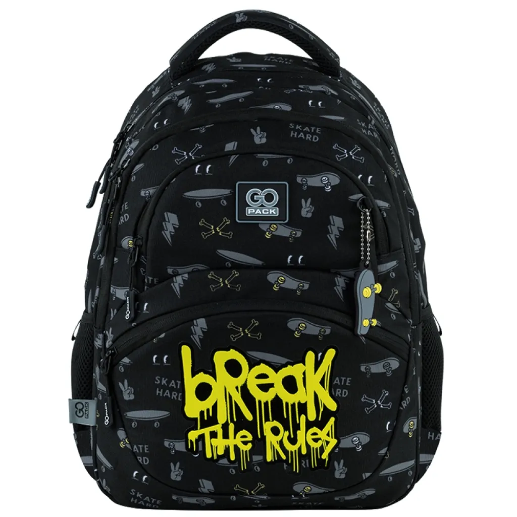 Ортопедический рюкзак школьный GoPack Education Break The Rules GO25-175M-6, черный