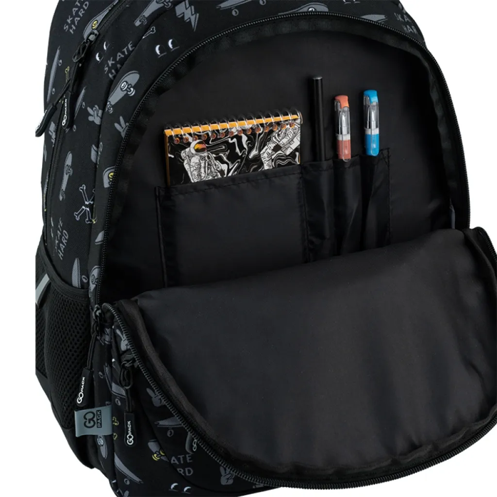 Ортопедический рюкзак школьный GoPack Education Break The Rules GO25-175M-6, черный