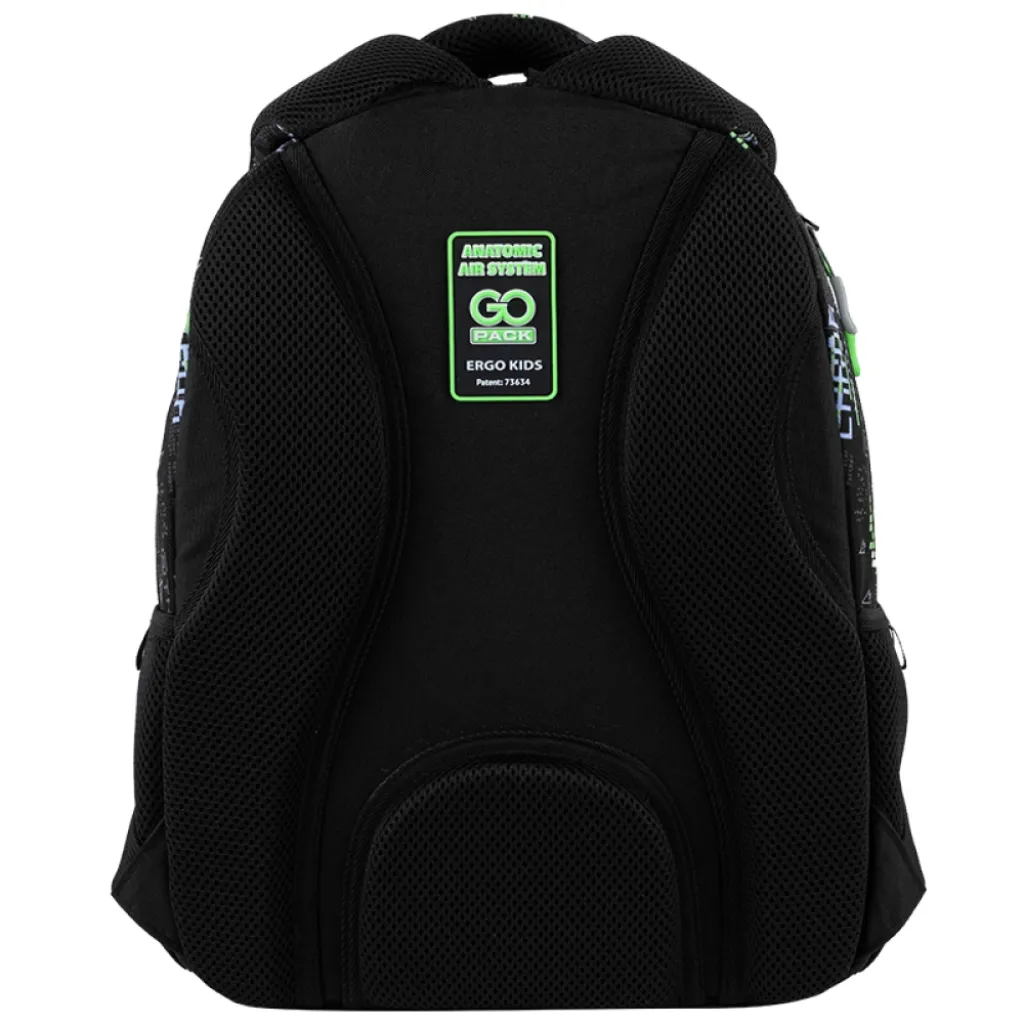 Ортопедичний рюкзак шкільний GoPack Education Error GO25-175M-7, чорний Ортопедичний рюкзак шкільний GoPack Education Error GO25-175M-7, чорний