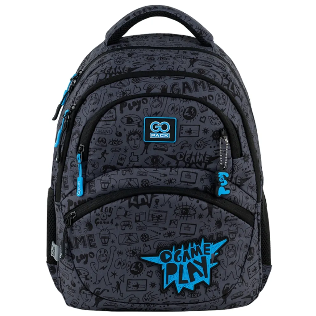 Ортопедический рюкзак школьный GoPack Education Cool Gamer GO25-175M-8, темно-серый Ортопедический рюкзак школьный GoPack Education Cool Gamer GO25-175M-8, темно-серый