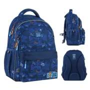 Ортопедичний рюкзак шкільний GoPack Education Crazy Skate GO25-182M-7, синій Ортопедичний рюкзак шкільний GoPack Education Crazy Skate GO25-182M-7, синій