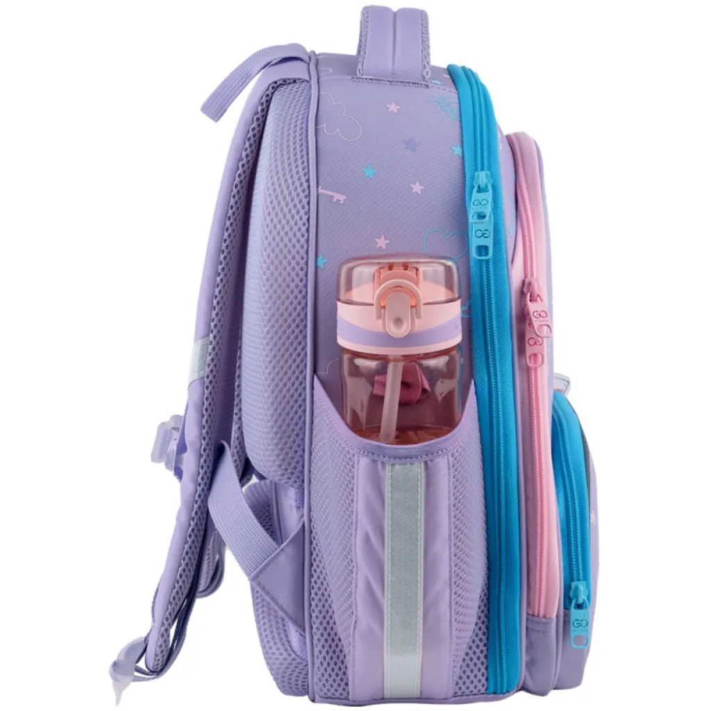 Ортопедический рюкзак каркасный GoPack Education Fairytale Unicorn 597M-3, сиреневый Ортопедический рюкзак каркасный GoPack Education Fairytale Unicorn 597M-3, сиреневый