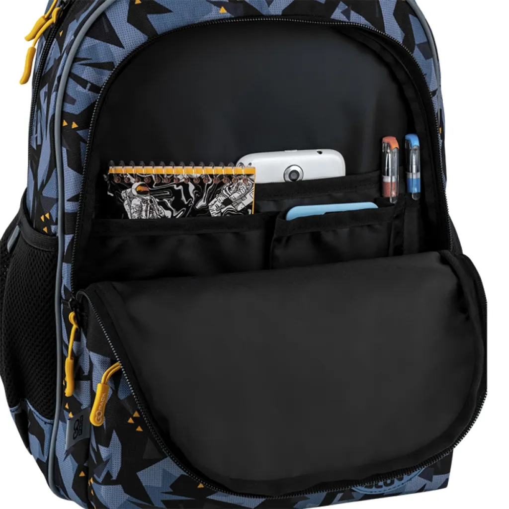 Ортопедический рюкзак школьный GoPack Education Explore GO25-182M-8, серый Ортопедический рюкзак школьный GoPack Education Explore GO25-182M-8, серый
