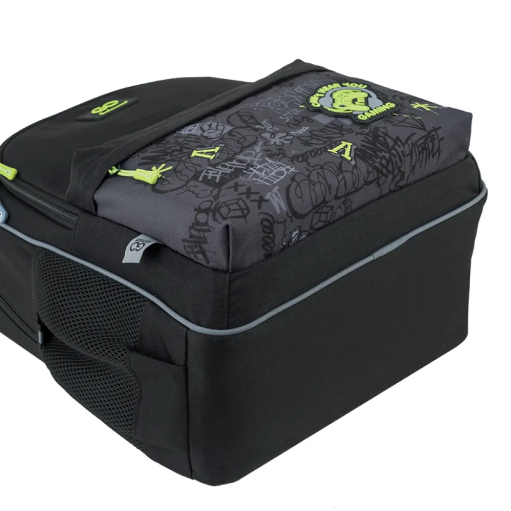 Ортопедический рюкзак школьный GoPack Education Gaming GO25-182M-6, черный Ортопедический рюкзак школьный GoPack Education Gaming GO25-182M-6, черный