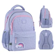 Ортопедичний рюкзак шкільний GoPack Education Keep Going GO25-182M-3, фіолетовий Ортопедичний рюкзак шкільний GoPack Education Keep Going GO25-182M-3, фіолетовий