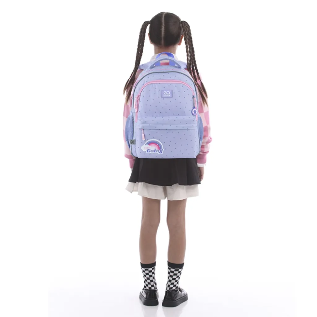 Ортопедический рюкзак школьный GoPack Education Keep Going GO25-182M-3, фиолетовый Ортопедический рюкзак школьный GoPack Education Keep Going GO25-182M-3, фиолетовый