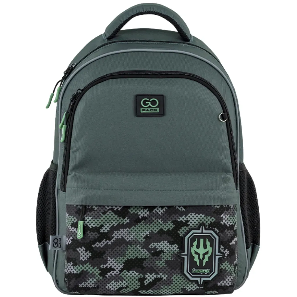 Ортопедический рюкзак школьный GoPack Education Legion GO25-182M-5, хаки