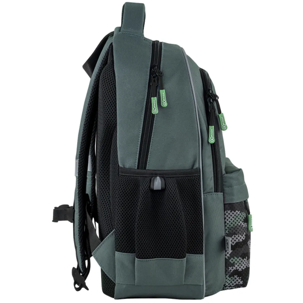 Ортопедический рюкзак школьный GoPack Education Legion GO25-182M-5, хаки