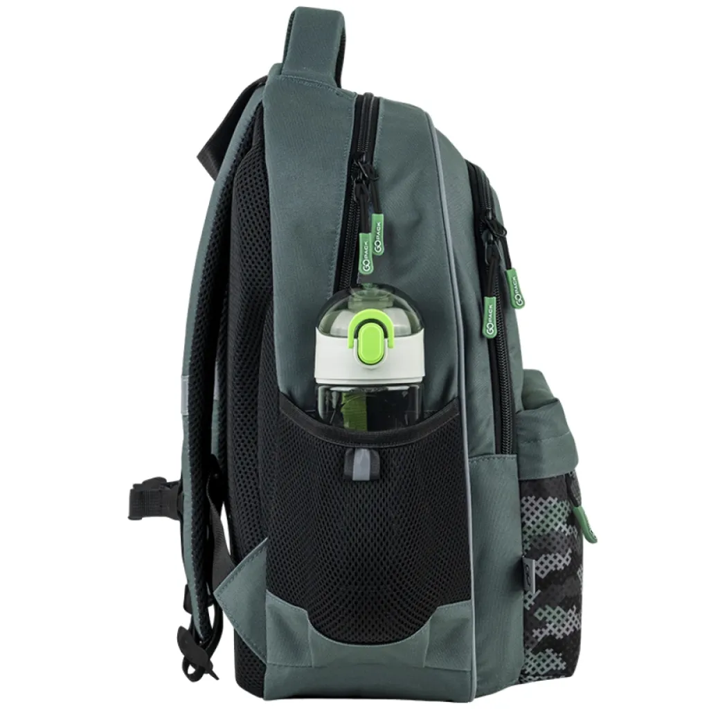Ортопедический рюкзак школьный GoPack Education Legion GO25-182M-5, хаки
