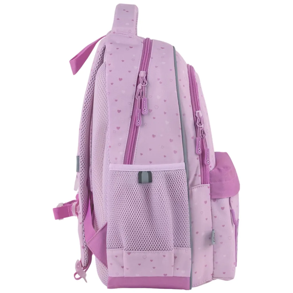 Ортопедичний рюкзак шкільний GoPack Education Self Love Club GO25-182M-4, рожевий Ортопедичний рюкзак шкільний GoPack Education Self Love Club GO25-182M-4, рожевий