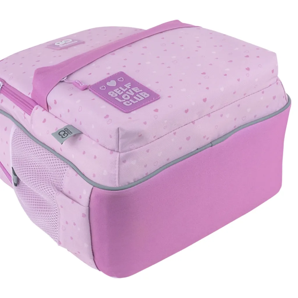 Ортопедичний рюкзак шкільний GoPack Education Self Love Club GO25-182M-4, рожевий Ортопедичний рюкзак шкільний GoPack Education Self Love Club GO25-182M-4, рожевий