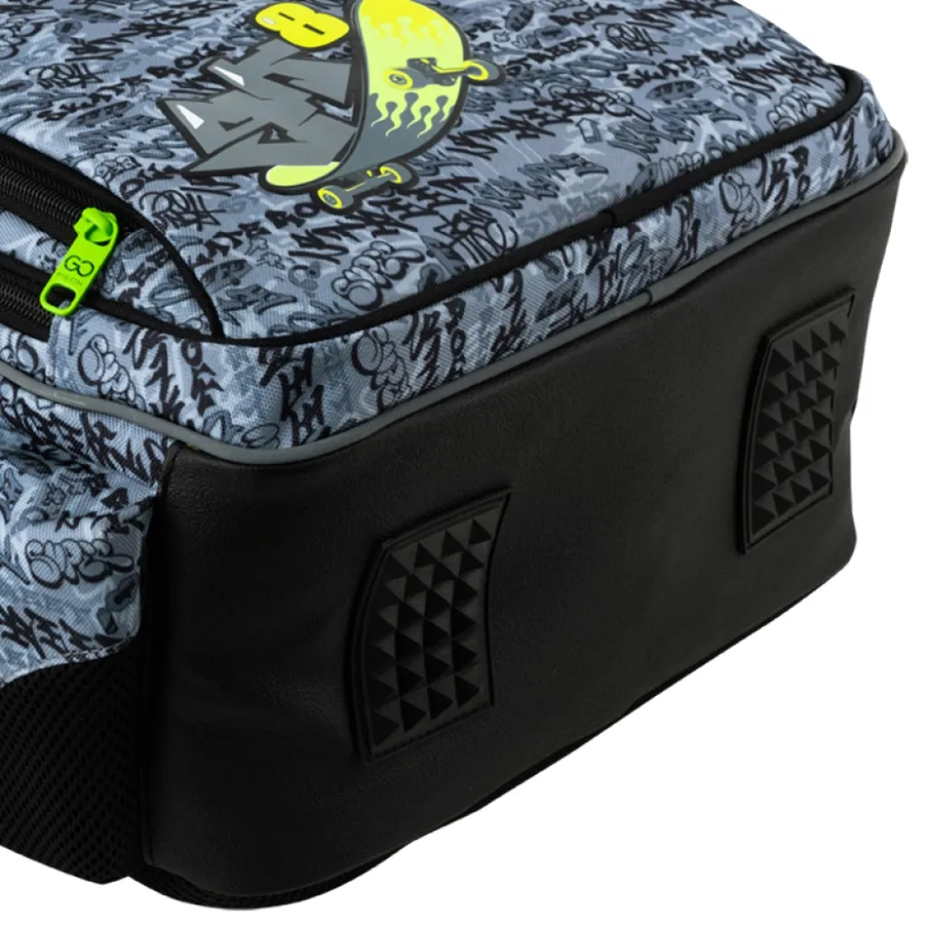 Ортопедичний рюкзак шкільний GoPack Education Graffiti GO25-2606S-5, сірий Ортопедичний рюкзак шкільний GoPack Education Graffiti GO25-2606S-5, сірий