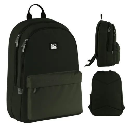 Ортопедический рюкзак школьный GoPack Education Teens 140, хаки - Фото№1 Ортопедический рюкзак школьный GoPack Education Teens 140, хаки - Фото№1