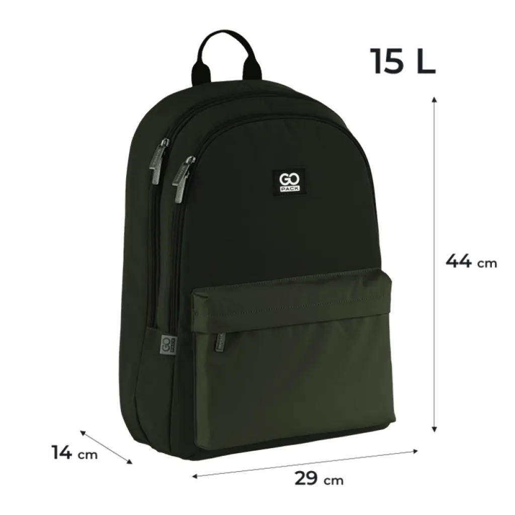 Ортопедический рюкзак школьный GoPack Education Teens 140, хаки Ортопедический рюкзак школьный GoPack Education Teens 140, хаки